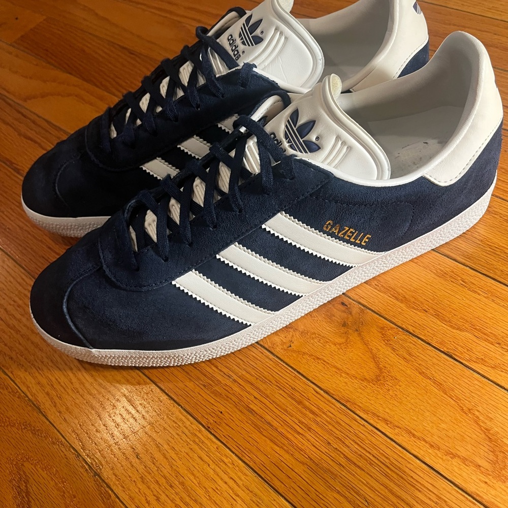 Adidas Gazelle Collegiate Navy/white/Gold Metallic